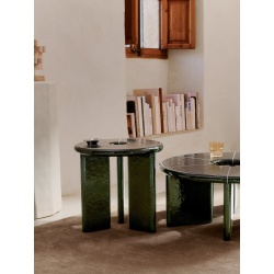 Ferm Living – Table basse Deya, vert foncé