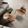 PK23 Chair – Walnut / Brushed stainless steel – Fritz Hansen