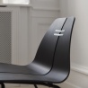 PK23 Chair – Black stained ash / Black stainless steel – Fritz Hansen