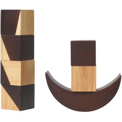 Ferm Living – Phase building blocks, Natural and Dark stained