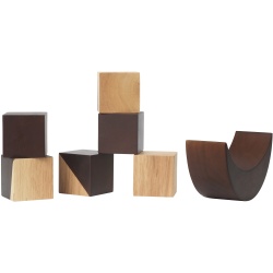 Ferm Living – Phase building blocks, Natural and Dark stained