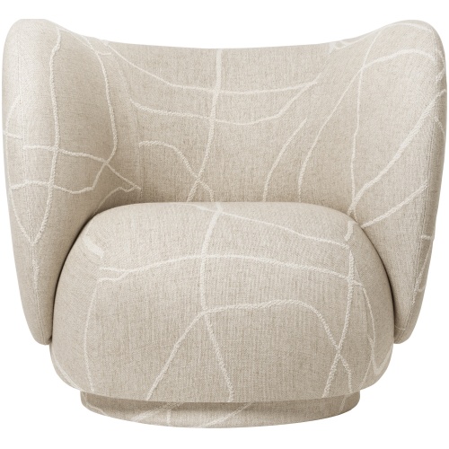 Fauteuil Rico, tissu Utzon-Can Lis – Ferm Living