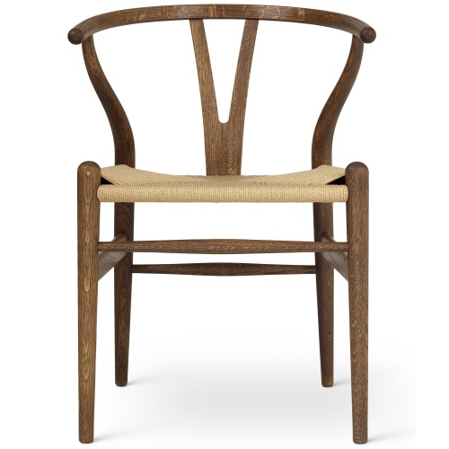 Chaise Wishbone CH24 – chêne fumé huilé, corde de papier naturelle – Carl Hansen & Søn