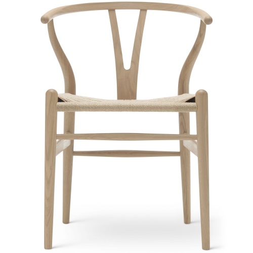 CH24 Wishbone Chair – white oiled oak, natural papercord – Carl Hansen & Søn