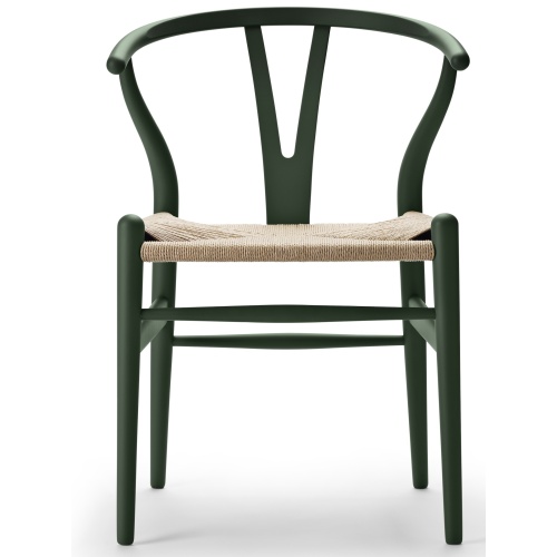 CH24 Wishbone chair – Soft green, natural papercord – Carl Hansen & Søn