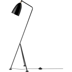 noir brillant - lampadaire Gräshoppa - Gubi