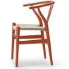 Carl Hansen & Søn – Chaise Wishbone CH24 – orange Soft, corde de papier naturelle