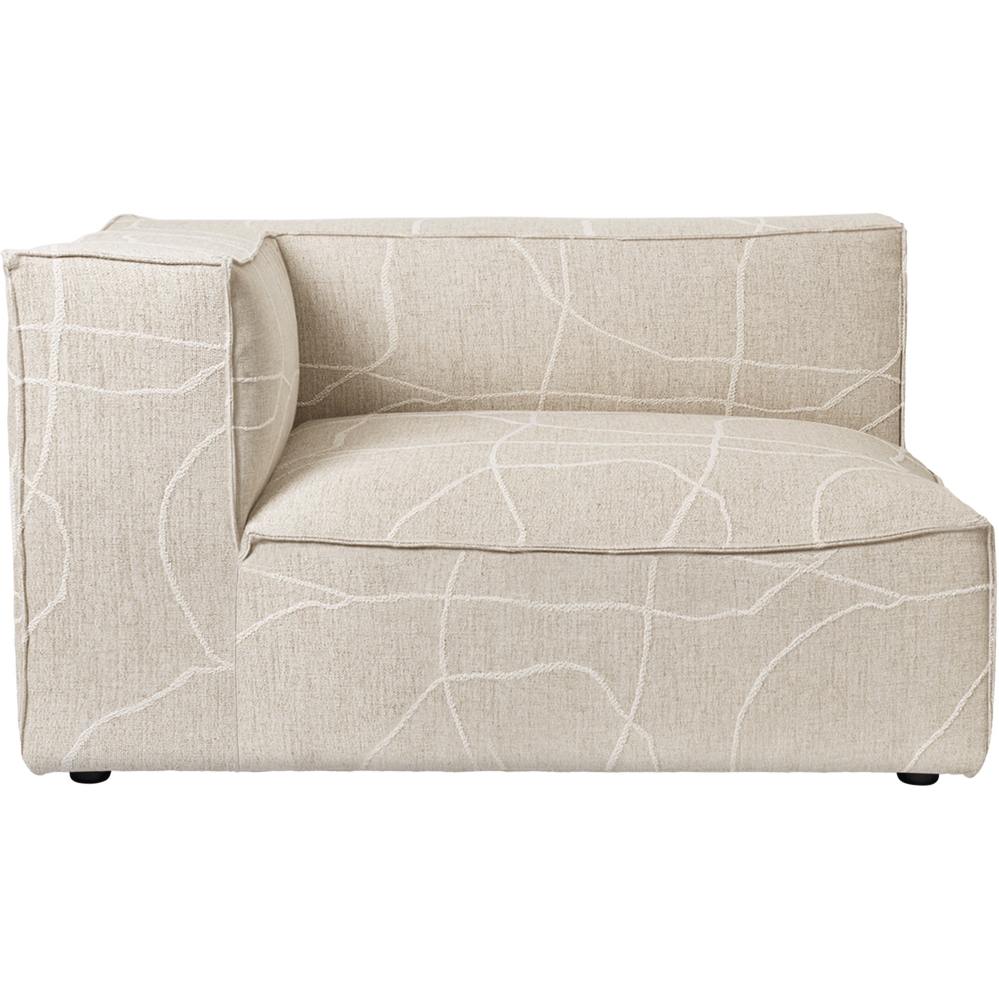 Armrest end module left L400, Utzon-Can Lis fabric – CATENA Sofa – Ferm Living