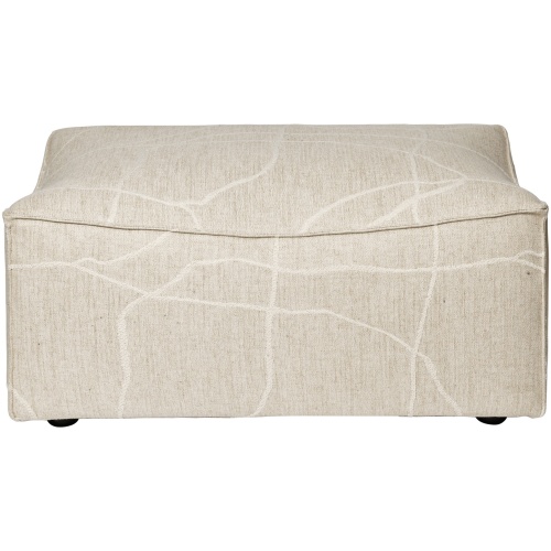 Pouf rectangulaire S501, tissu Utzon-Can Lis – Canapé CATENA – Ferm Living