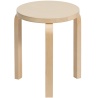 Stool 60 – clear lacquered birch – Artek – Alvar Aalto, 1933