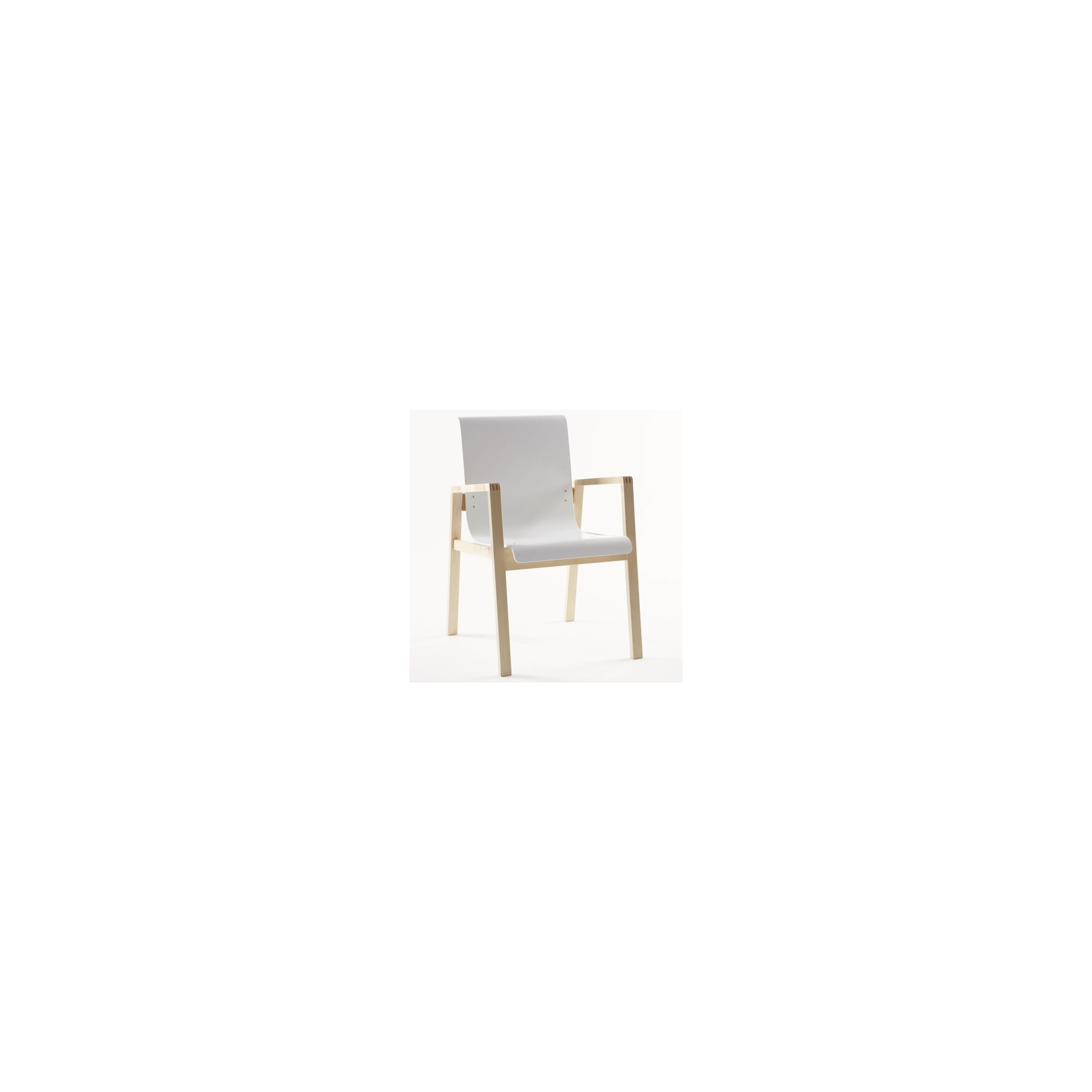 blanc - fauteuil 403 - Artek