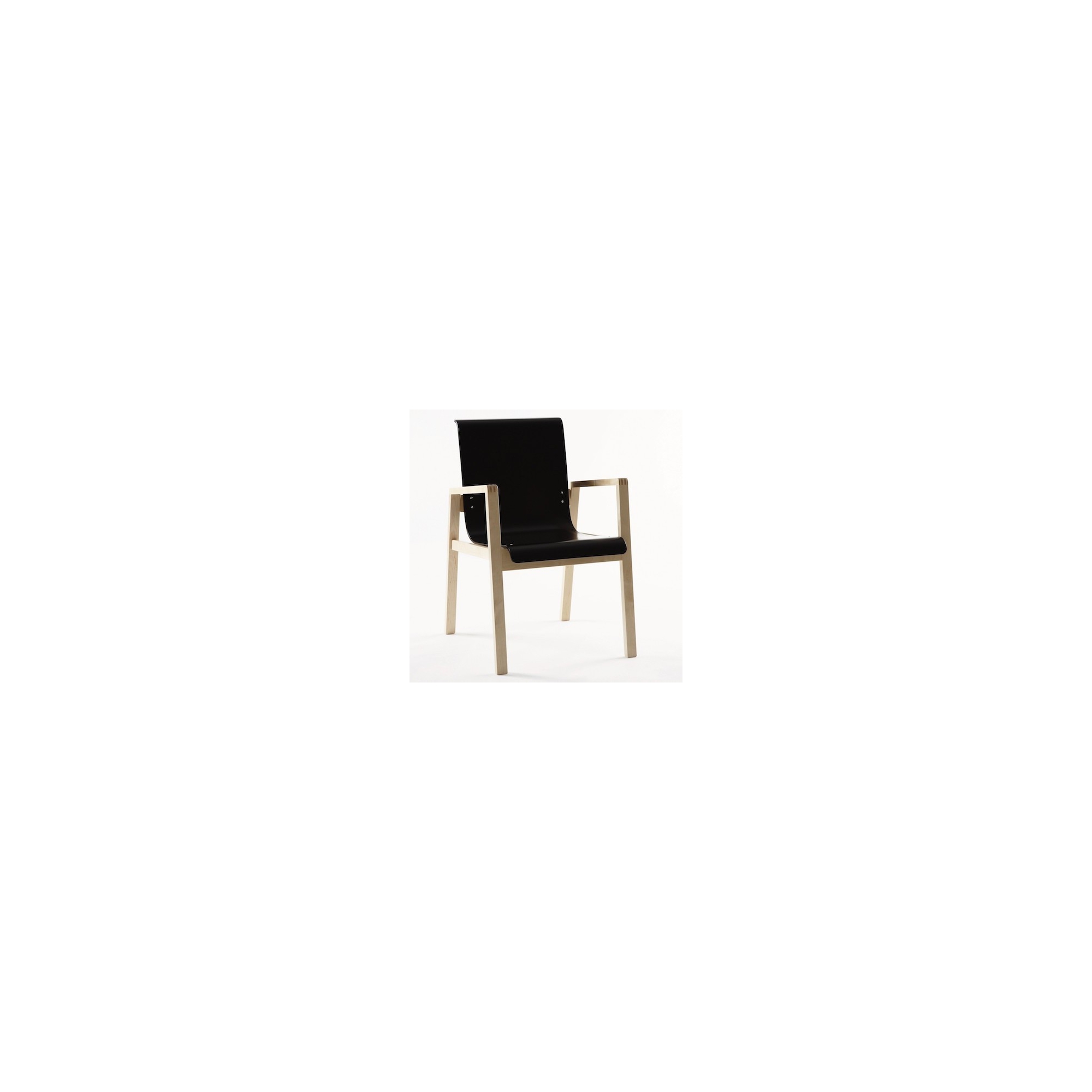 noir - fauteuil 403 - Artek