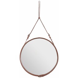 ø58cm - Cuir naturel - miroir circulaire Adnet - Gubi