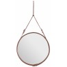 ø58cm - Cuir naturel - miroir circulaire Adnet - Gubi