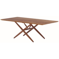 walnut - Domino table - Artek