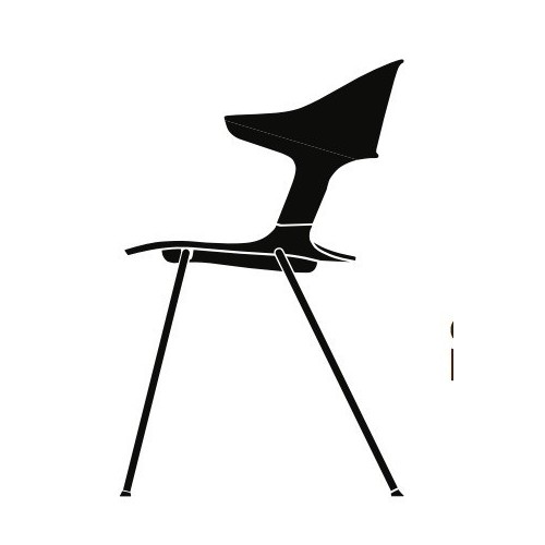 BH30 - 4 legs, with armrests - Pair chair - Fritz Hansen