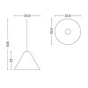 Ø33,5cm (M) - abat-jour uniquement - suspension 30 degrees - HAY