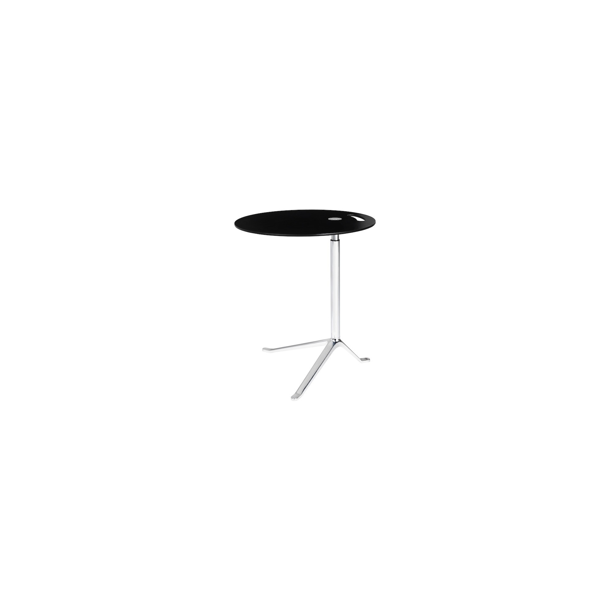 KS11 Little Friend table (Adjustable height) – Black / Chromed - Fritz Hansen