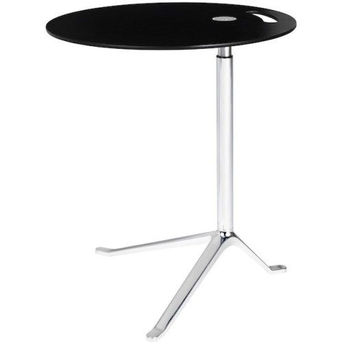 KS11 Little Friend table (Adjustable height) – Black / Chromed - Fritz Hansen