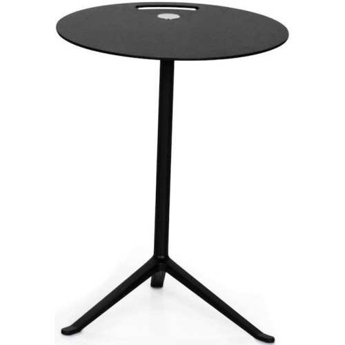 KS11 Little Friend table (Adjustable height) – Black / Black - Fritz Hansen