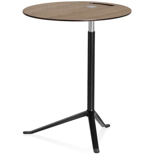 KS11 Little Friend table (Adjustable height) – Oak / Black - Fritz Hansen