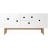 white / lacquered oak retro - PEEP M2 - Zweed