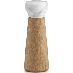 petit - marbre blanc/chêne - moulin à sel Craft - Normann Copenhagen