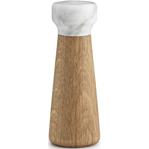 small - white marble/oak - Craft salt mill - Normann Copenhagen