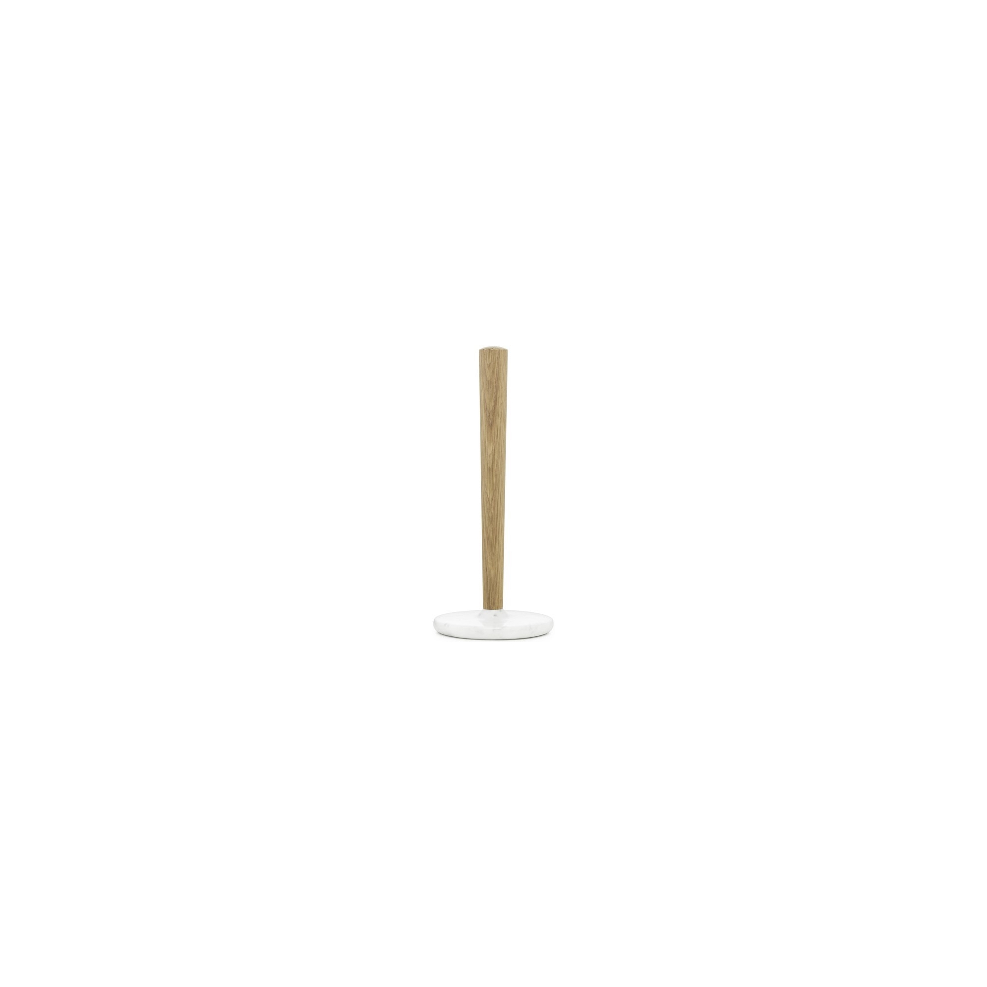 white marble/oak - Craft paper towel holder - Normann Copenhagen