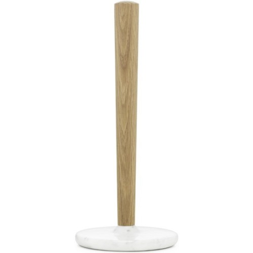 white marble/oak - Craft paper towel holder - Normann Copenhagen