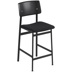 H65cm - Steelcut 190 + noir/noir - tabouret de bar Loft - Muuto