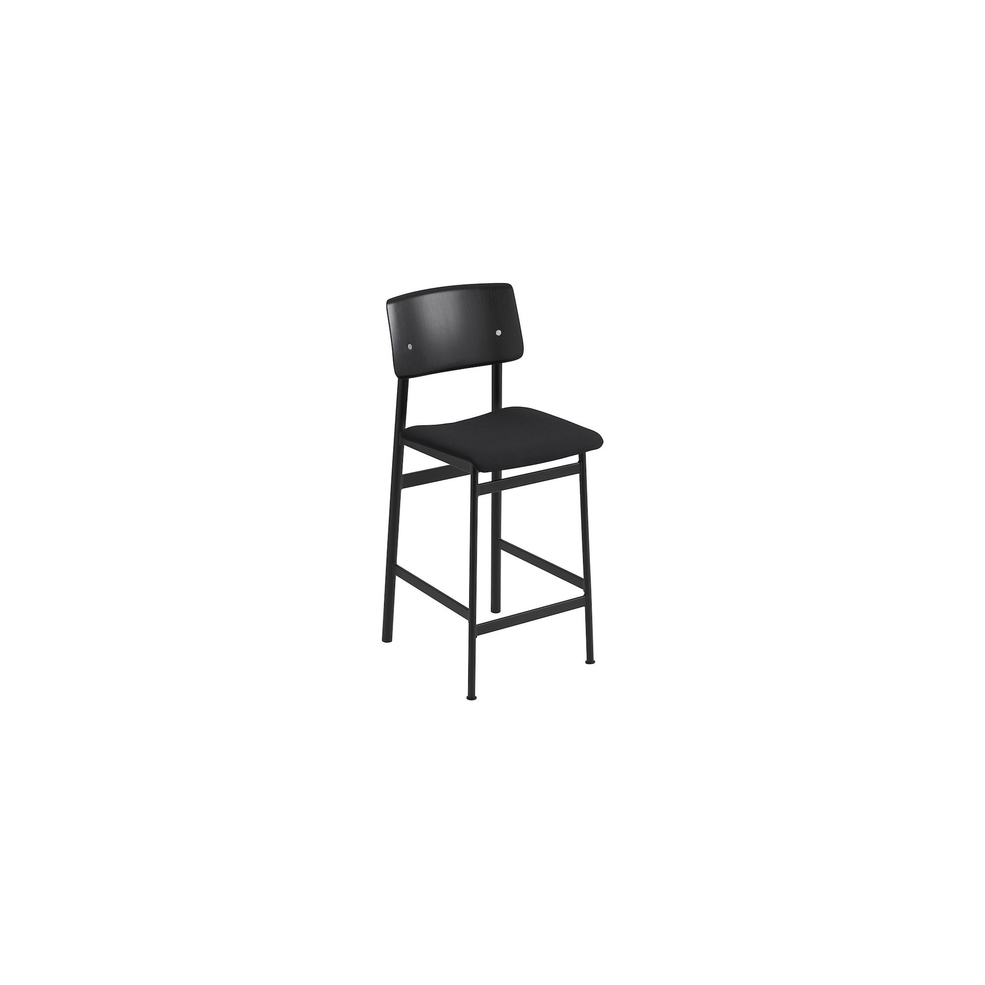 H65cm - Steelcut 190 + noir/noir - tabouret de bar Loft - Muuto