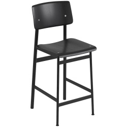 H75cm - noir/noir - tabouret de bar Loft - Muuto