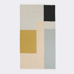 S - 80x140cm - Squares kelim rug - Ferm Living