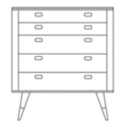 chest of drawers - AK2430 - Naver collection