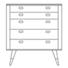 chest of drawers - AK2430 - Naver collection