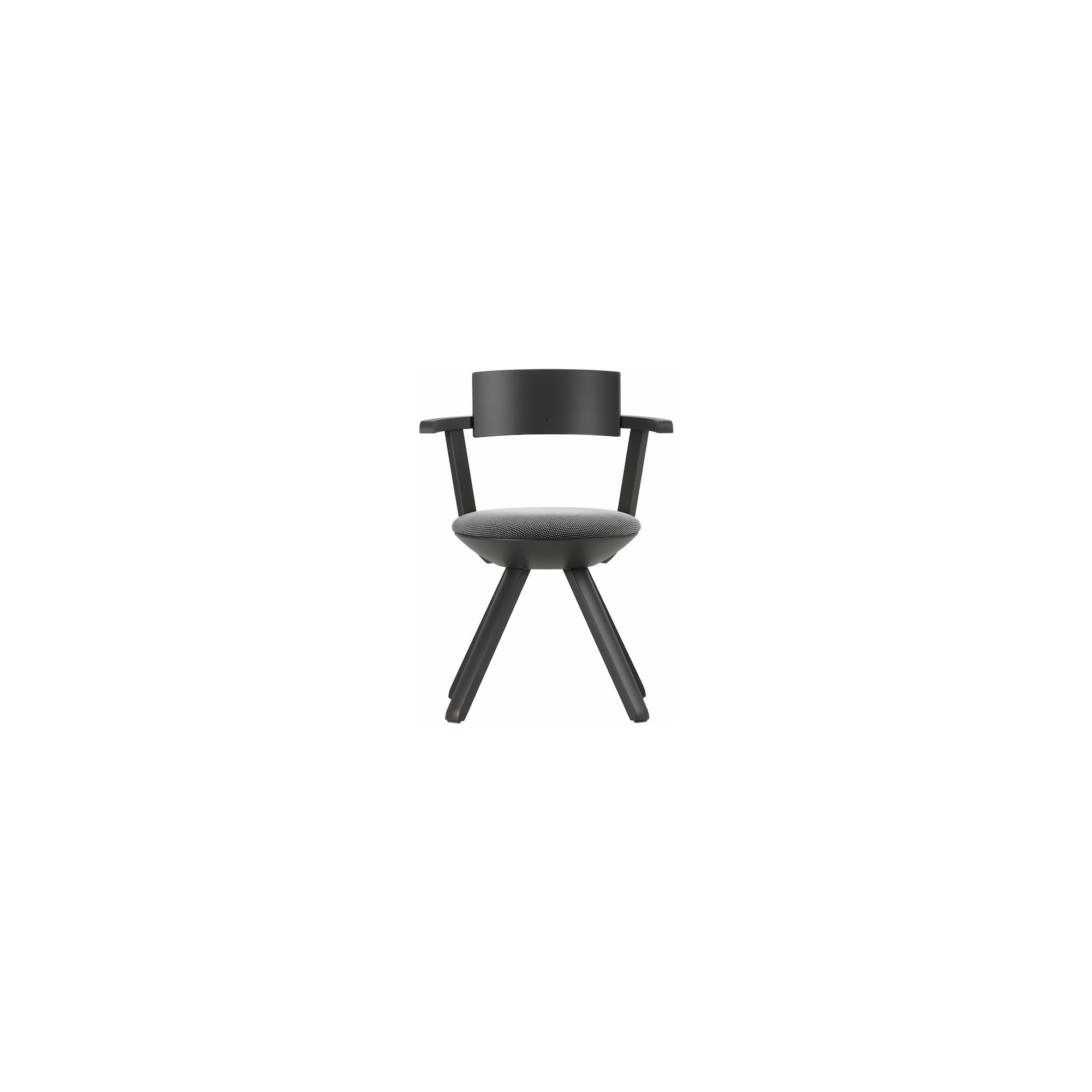 KG002 - black/white + asphalt - Rival chair - Artek