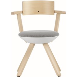 KG002 - light grey/cream + lacquered birch - Rival chair - Artek