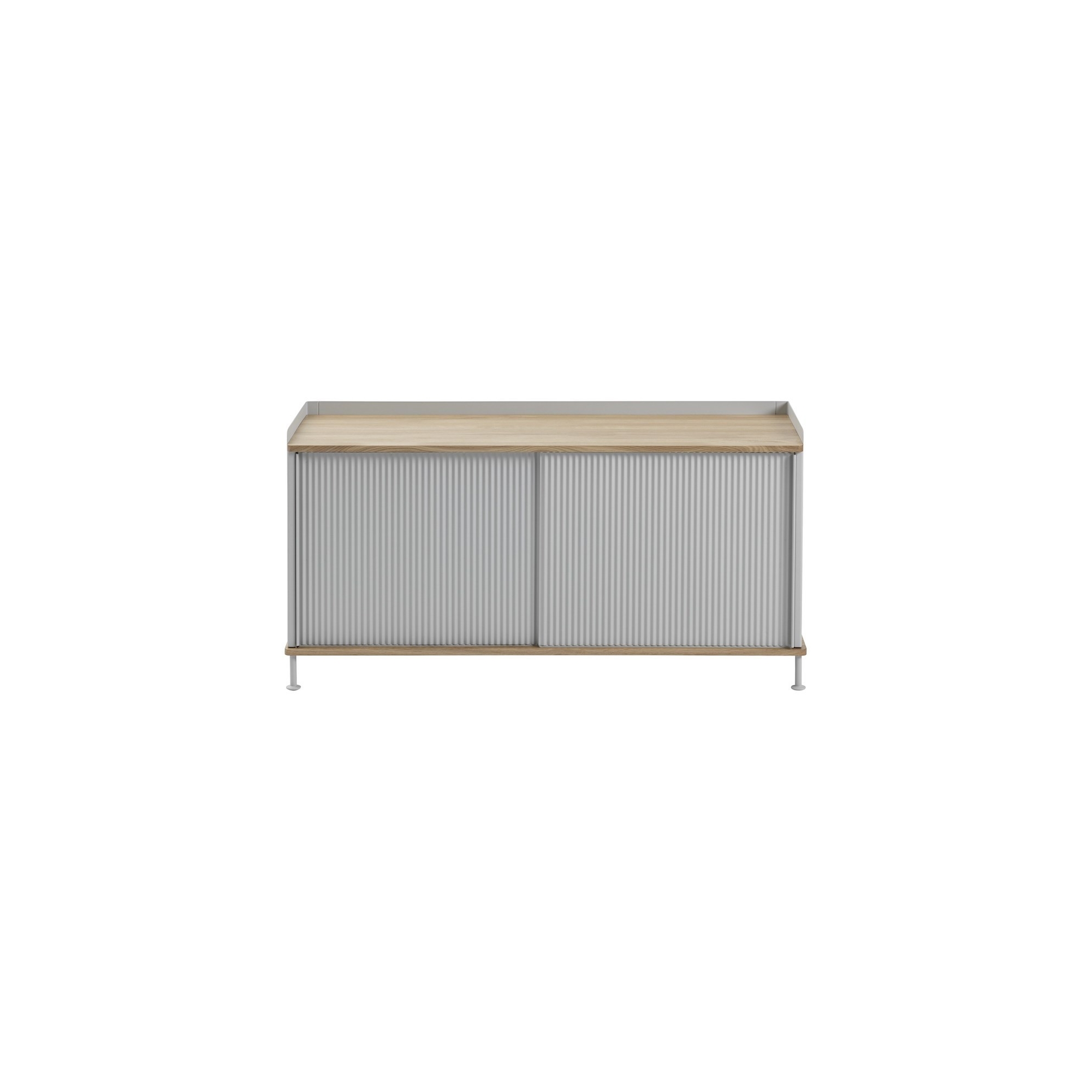 chêne/gris - buffet horizontal Enfold – L124 x P45 xH63cm - Muuto