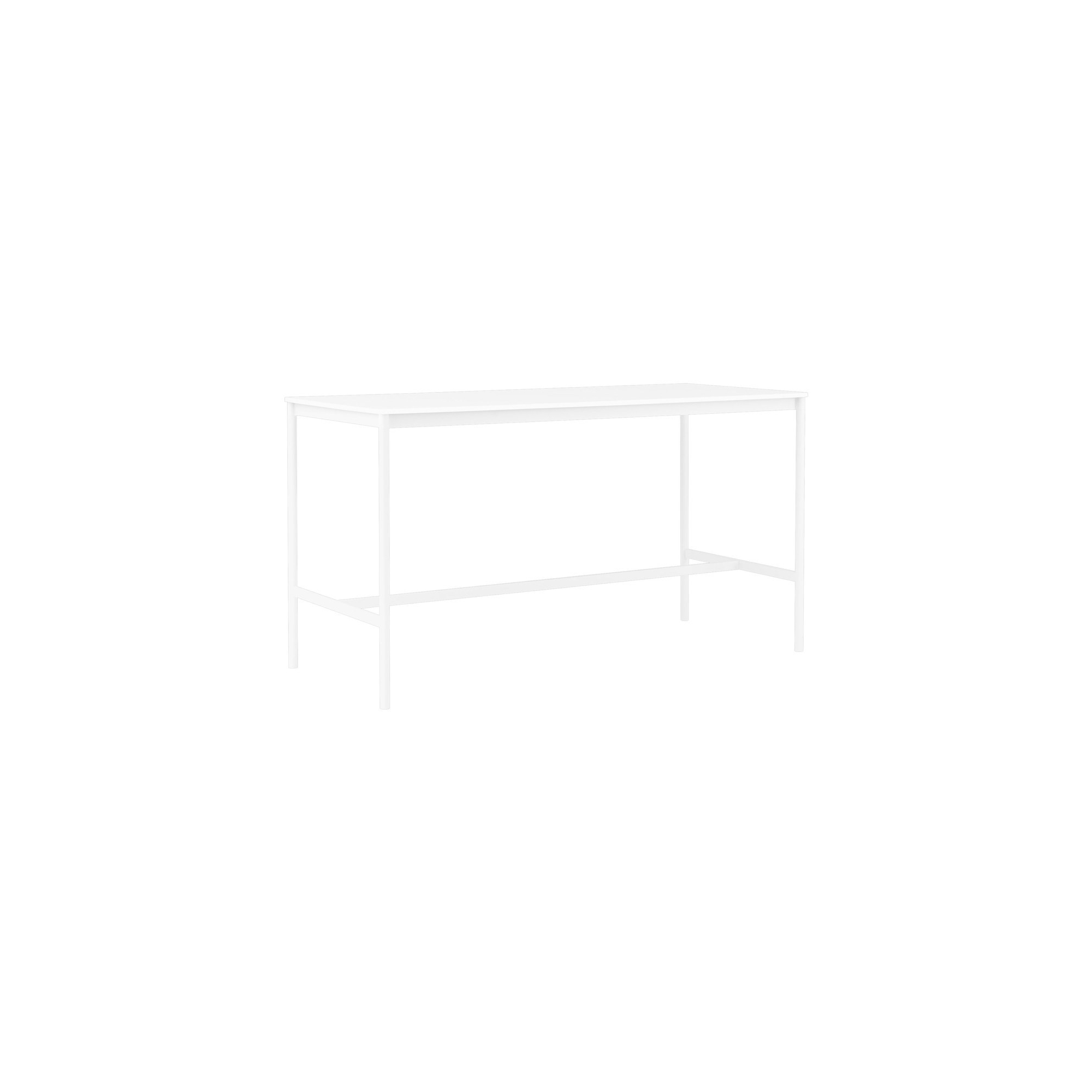 H95x190x50 - blanc/ABS - table haute Base - Muuto