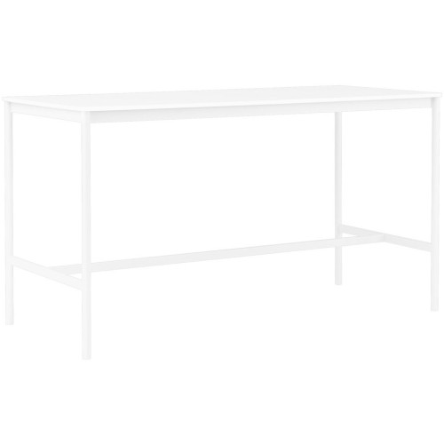 H95x190x50 - blanc/ABS - table haute Base - Muuto