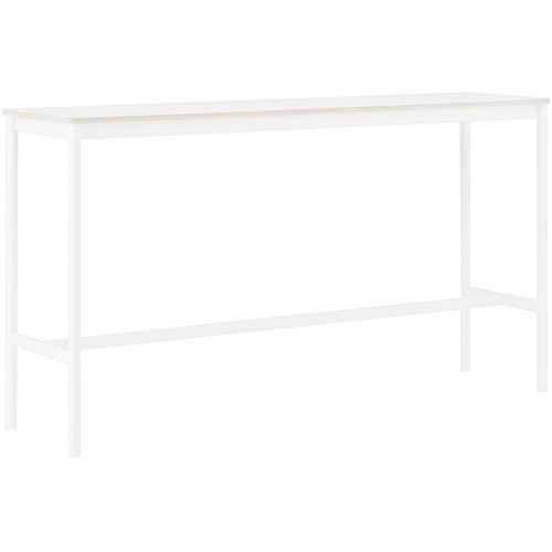 H95x190x50 - blanc/contreplaqué - table haute Base - Muuto