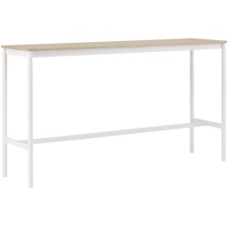 H95x190x50 - blanc/chêne - table haute Base - Muuto