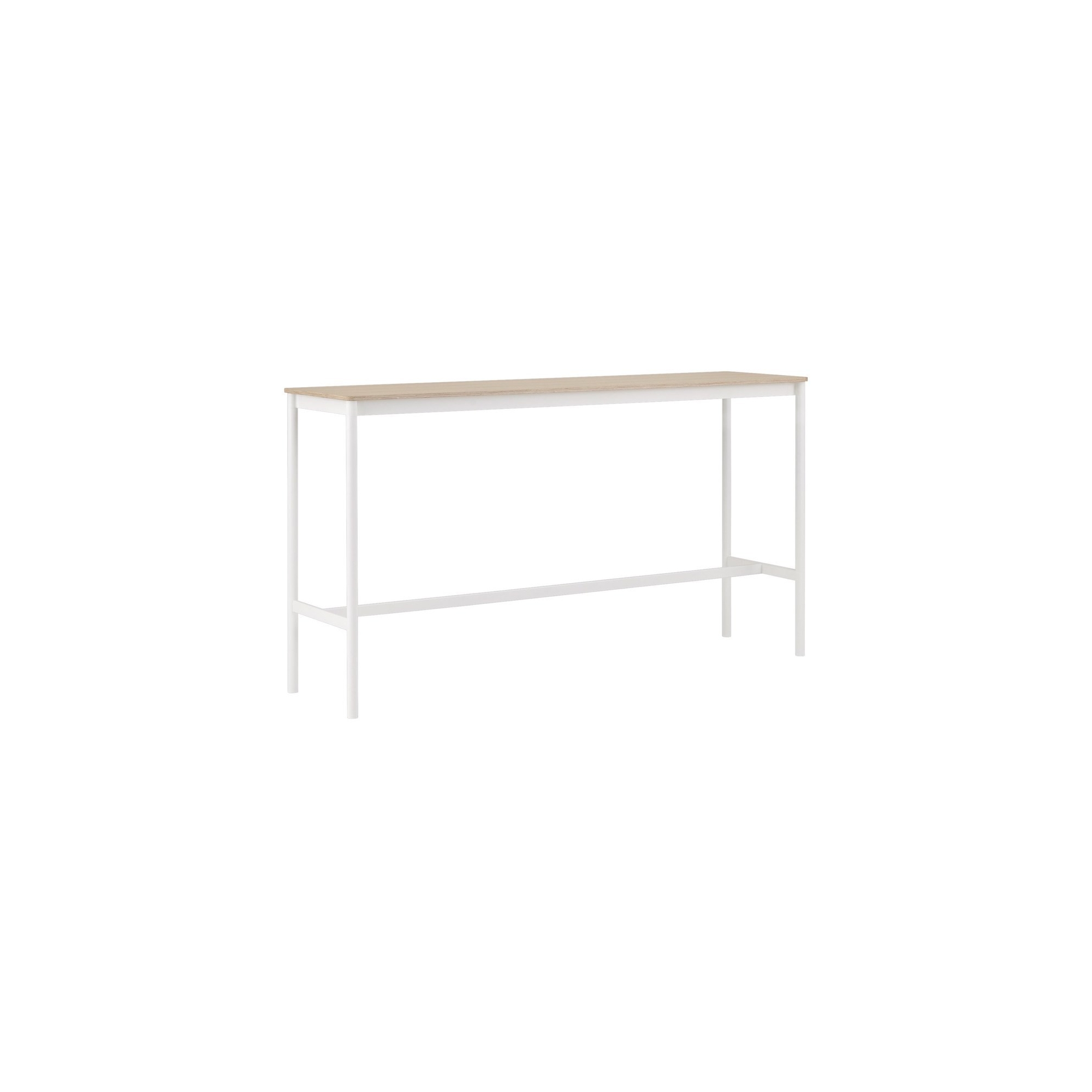 H95x190x50 - blanc/chêne - table haute Base - Muuto