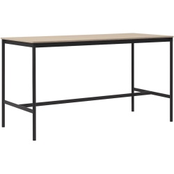 H105x190x85 - noir/chêne - table haute Base - Muuto