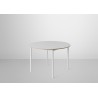 Ø110cm - white + plywood - Base table - Muuto