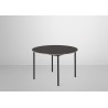 Ø110cm - black linoleum + plywood - Base table - Muuto