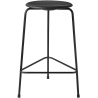 Tabouret High Dot Counter, 3 pieds – Cuir Intense noir / Noir mat - Fritz Hansen