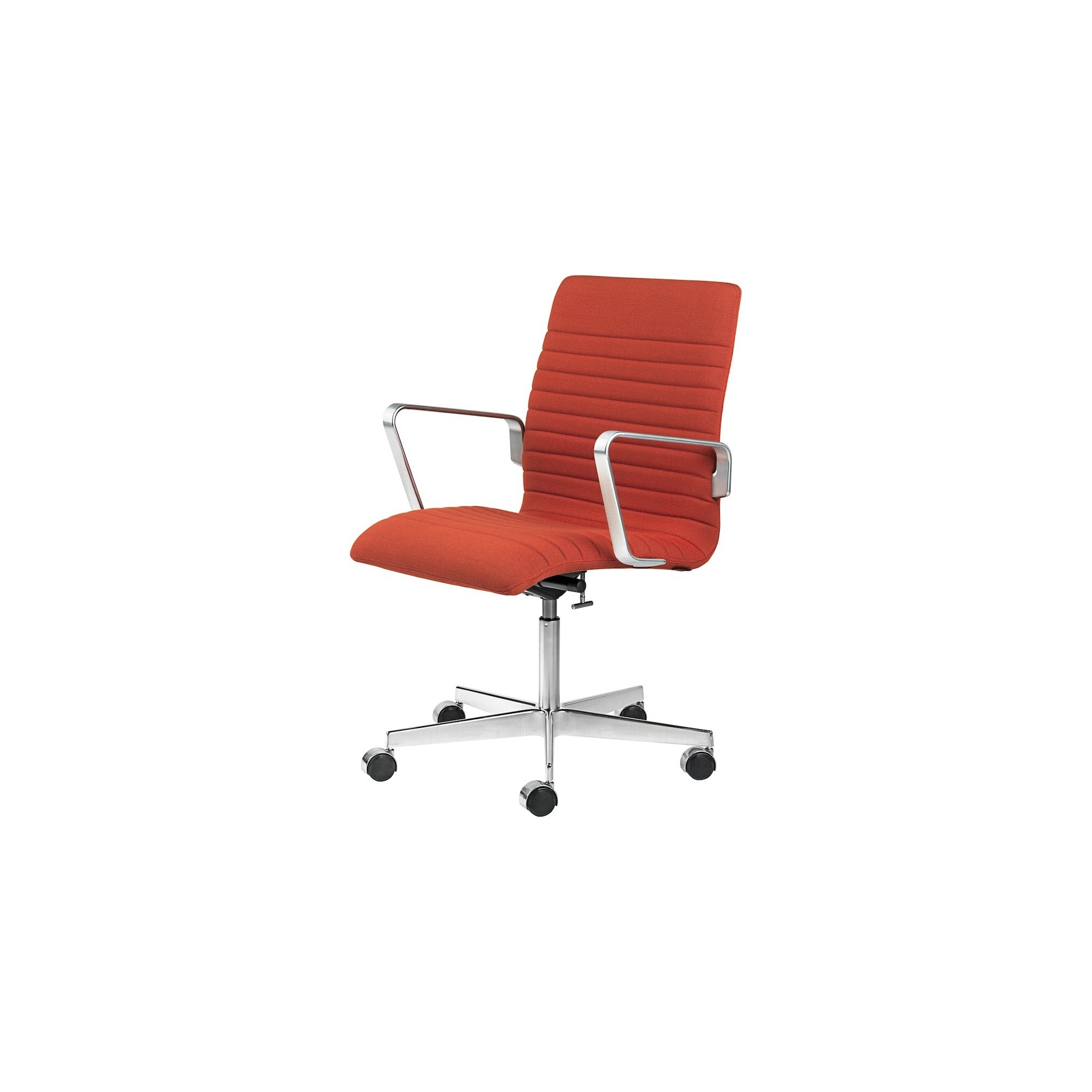 with castors - Rime 551 - low back Oxford - Fritz Hansen