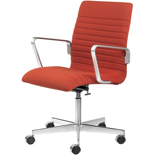 with castors - Rime 551 - low back Oxford - Fritz Hansen